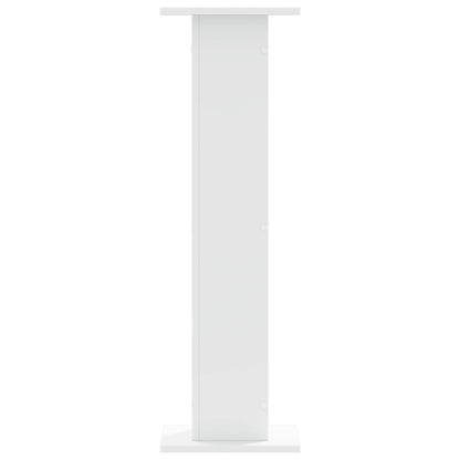 vidaXL Speaker Stands 2 pcs White 30x30x95 cm Engineered Wood 5