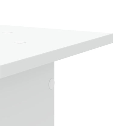 vidaXL Speaker Stands 2 pcs White 30x30x95 cm Engineered Wood 6
