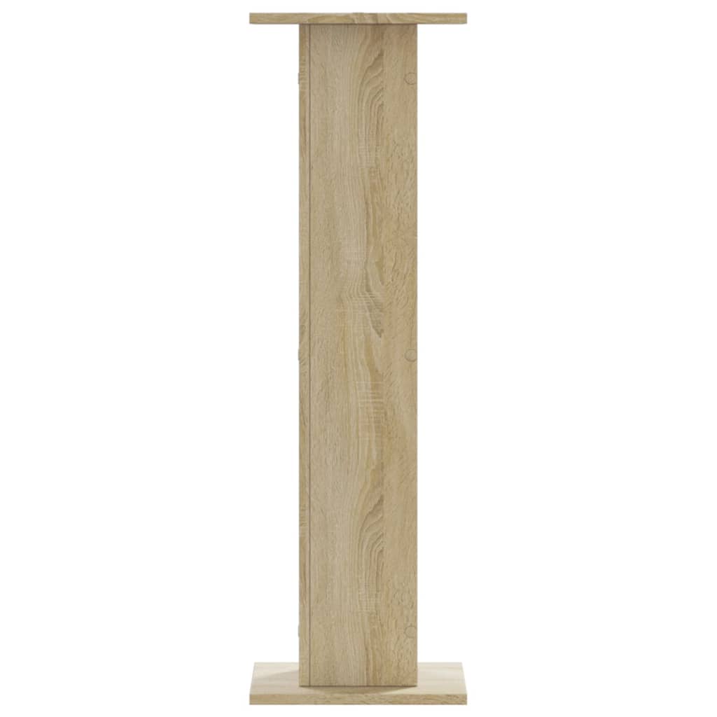 vidaXL Speaker Stands 2 pcs Sonoma Oak 30x30x95 cm Engineered Wood 5