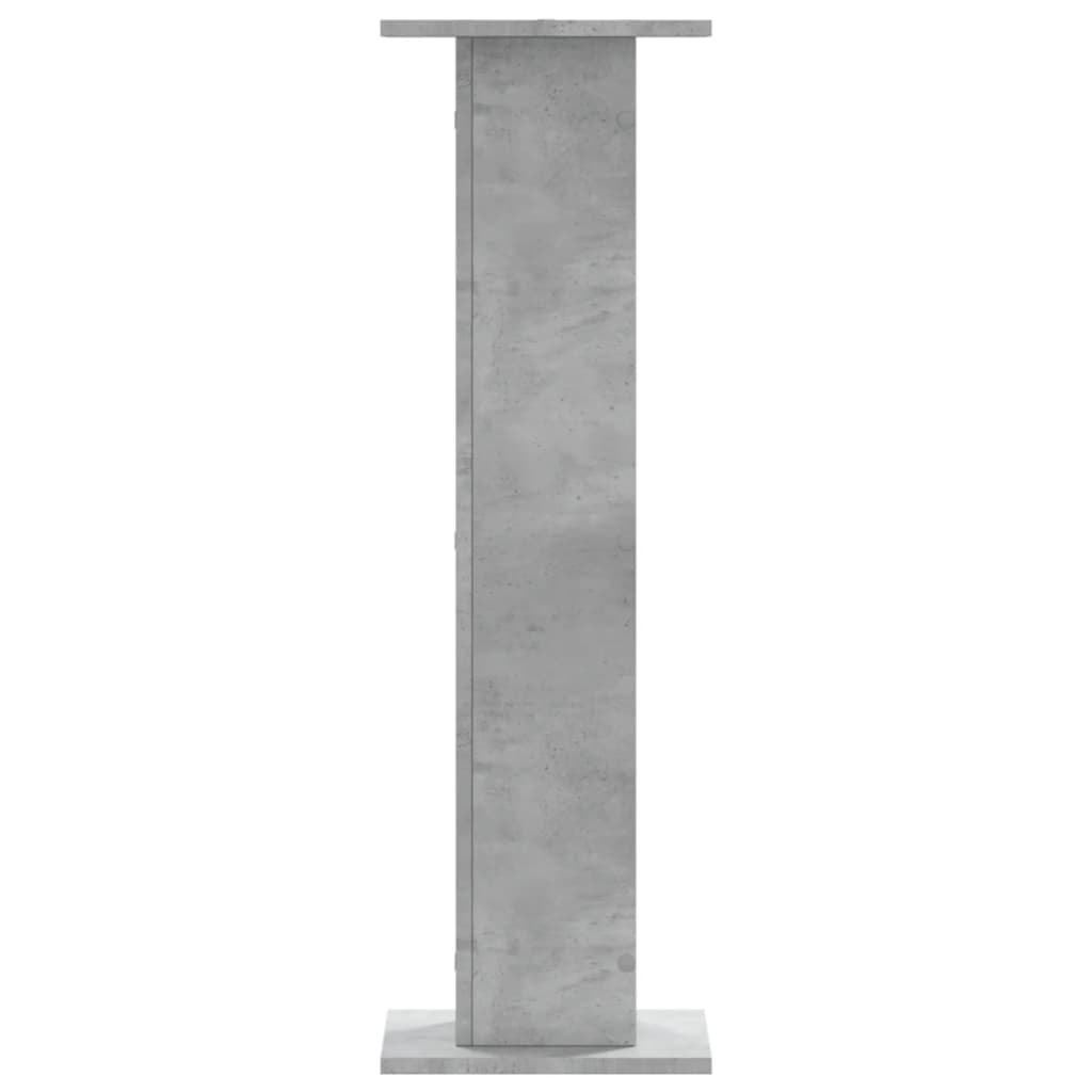 vidaXL Speaker Stands 2 pcs Concrete Grey 30x30x95 cm Engineered Wood 3