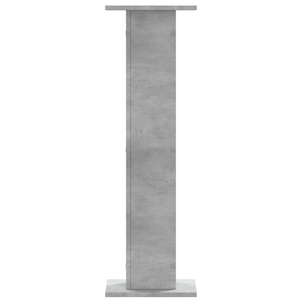 vidaXL Speaker Stands 2 pcs Concrete Grey 30x30x95 cm Engineered Wood 5