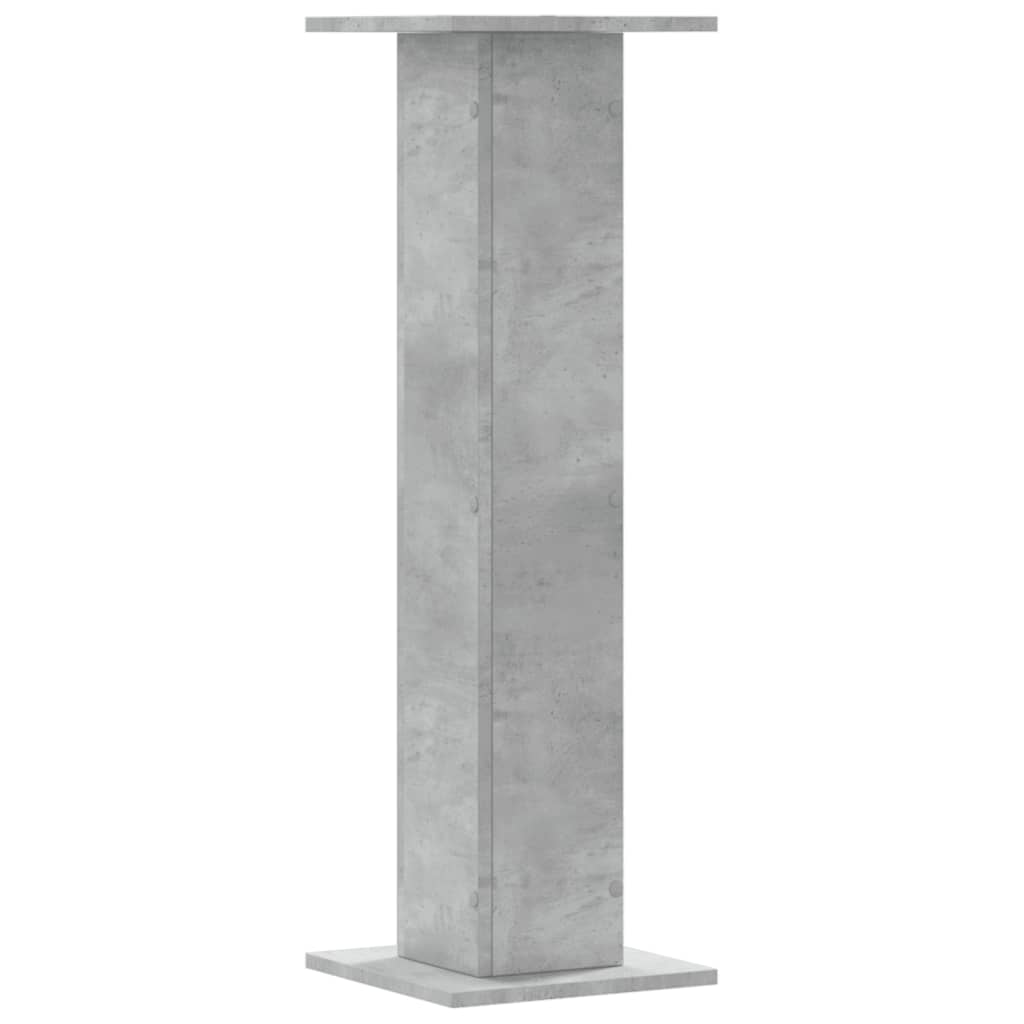 vidaXL Speaker Stands 2 pcs Concrete Grey 30x30x95 cm Engineered Wood 4