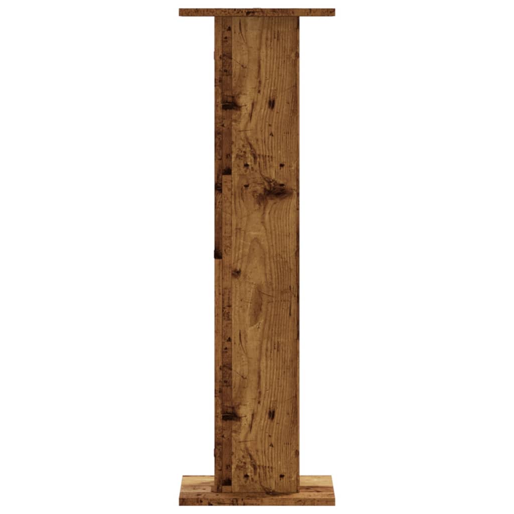 vidaXL Speaker Stands 2 pcs Old Wood 30x30x95 cm Engineered Wood 3