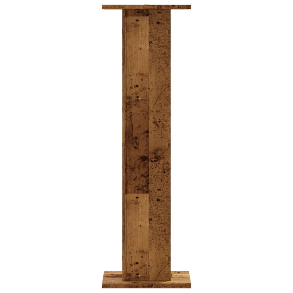 vidaXL Speaker Stands 2 pcs Old Wood 30x30x95 cm Engineered Wood 5
