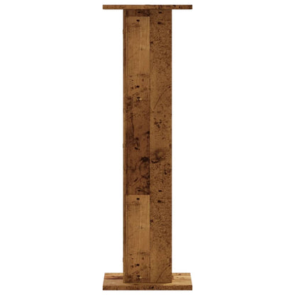 vidaXL Speaker Stands 2 pcs Old Wood 30x30x95 cm Engineered Wood 5