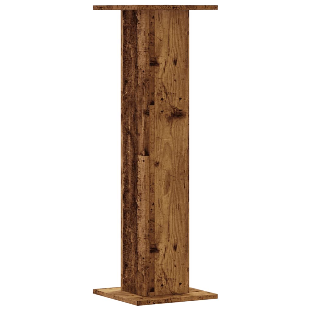 vidaXL Speaker Stands 2 pcs Old Wood 30x30x95 cm Engineered Wood 4