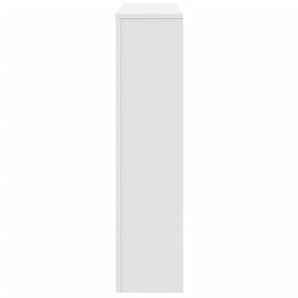 vidaXL Radiator Cover White 149 x 20 x 82 cm Engineered Wood 5