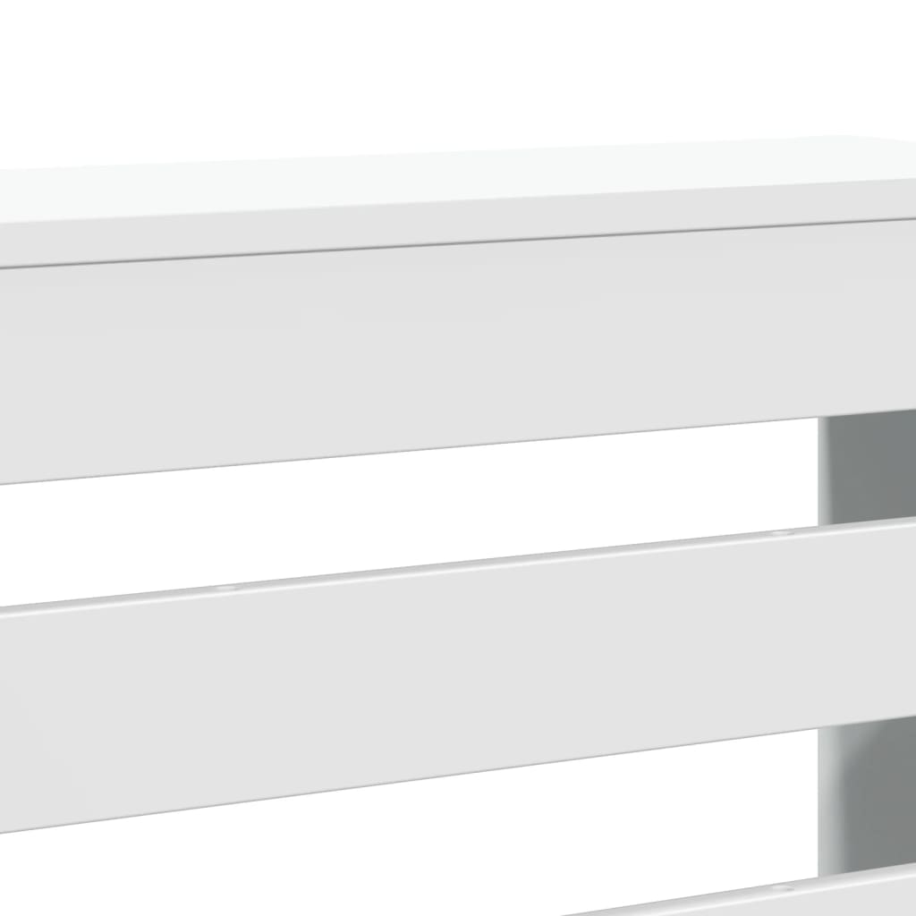vidaXL Radiator Cover White 149 x 20 x 82 cm Engineered Wood 6