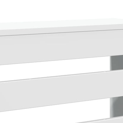 vidaXL Radiator Cover White 149 x 20 x 82 cm Engineered Wood 6