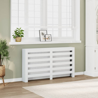 vidaXL Radiator Cover White 149 x 20 x 82 cm Engineered Wood 1