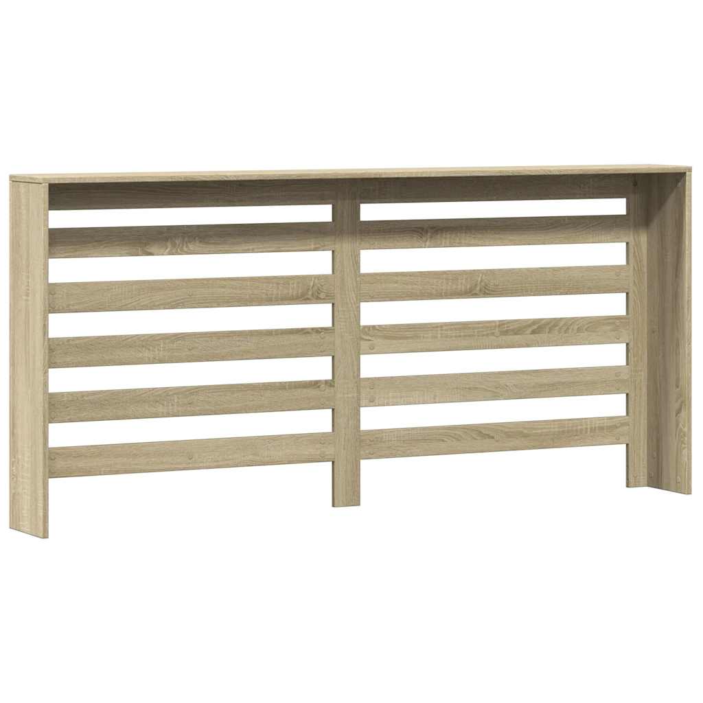 vidaXL Radiator Cover Sonoma Oak 175 x 20 x 82 cm Engineered Wood 4