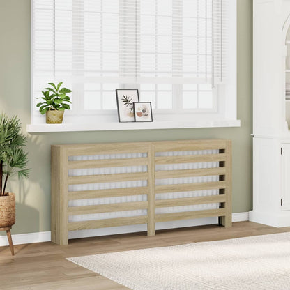 vidaXL Radiator Cover Sonoma Oak 175 x 20 x 82 cm Engineered Wood 1
