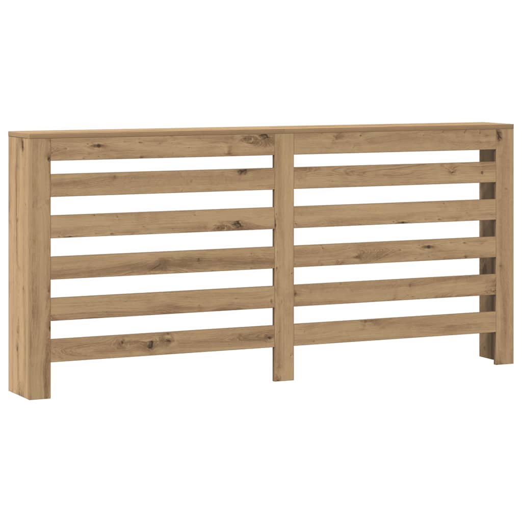 vidaXL Radiator Cover Oak 175 x 20 x 82 cm Engineered Wood 2