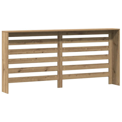 vidaXL Radiator Cover Oak 175 x 20 x 82 cm Engineered Wood 4