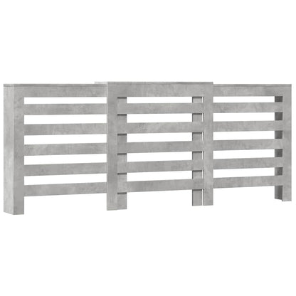 vidaXL Radiator Cover Concrete Grey 205 x 21.5 x 83.5 cm 2