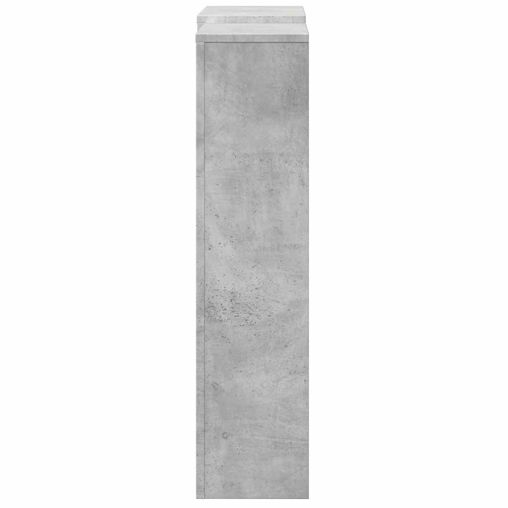 vidaXL Radiator Cover Concrete Grey 205 x 21.5 x 83.5 cm 5