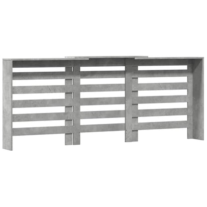 vidaXL Radiator Cover Concrete Grey 205 x 21.5 x 83.5 cm 4