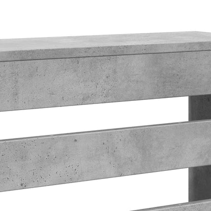 vidaXL Radiator Cover Concrete Grey 205 x 21.5 x 83.5 cm 6