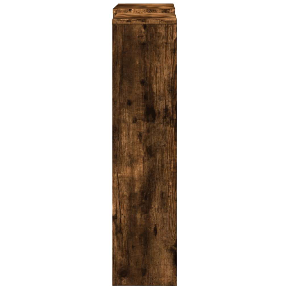 vidaXL Radiator Cover Smoked Oak 205 x 21.5 x 83.5 cm Engineered Wood 5