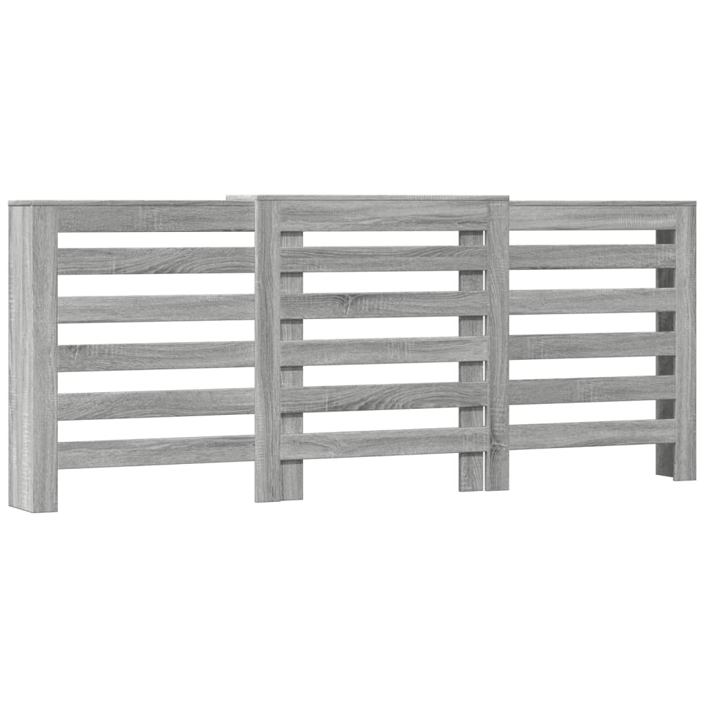 vidaXL Radiator Cover Grey Sonoma 205 x 21.5 x 83.5 cm Engineered Wood 2