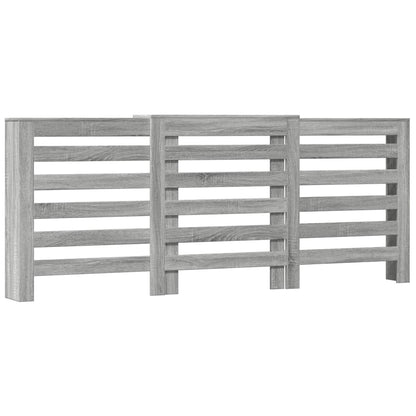 vidaXL Radiator Cover Grey Sonoma 205 x 21.5 x 83.5 cm Engineered Wood 2