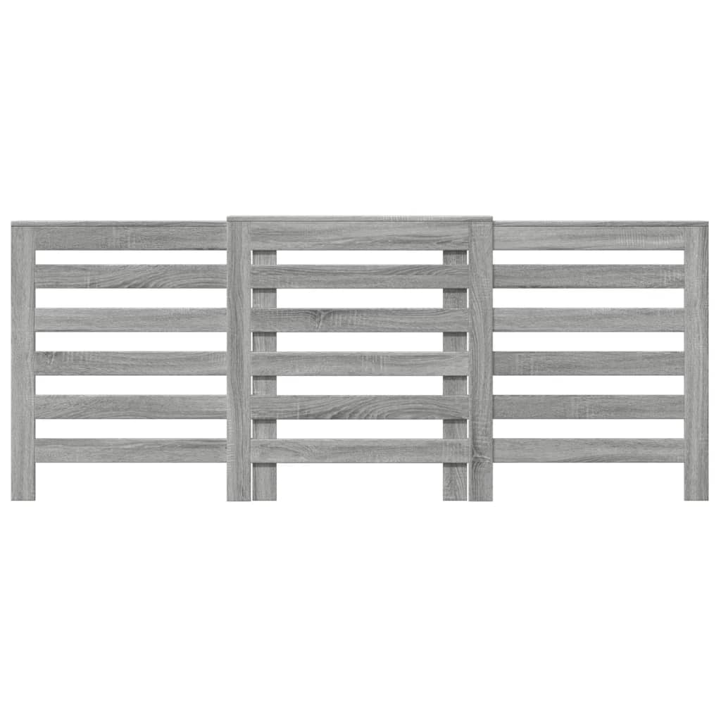 vidaXL Radiator Cover Grey Sonoma 205 x 21.5 x 83.5 cm Engineered Wood 3