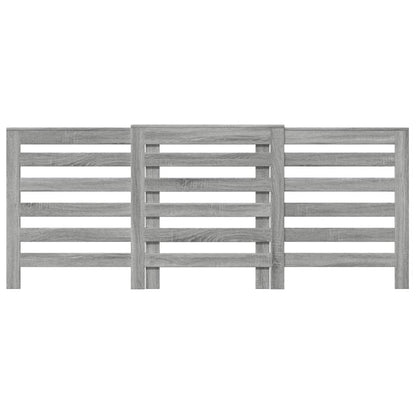 vidaXL Radiator Cover Grey Sonoma 205 x 21.5 x 83.5 cm Engineered Wood 3