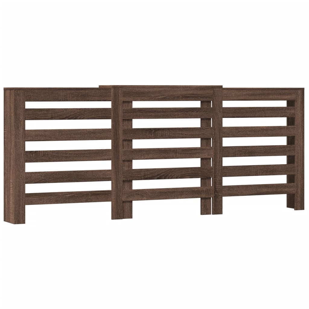 vidaXL Radiator Cover Brown Oak 205x21.5x83.5 cm Engineered Wood 2