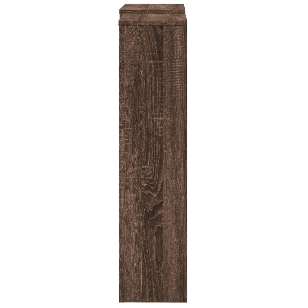 vidaXL Radiator Cover Brown Oak 205x21.5x83.5 cm Engineered Wood 4