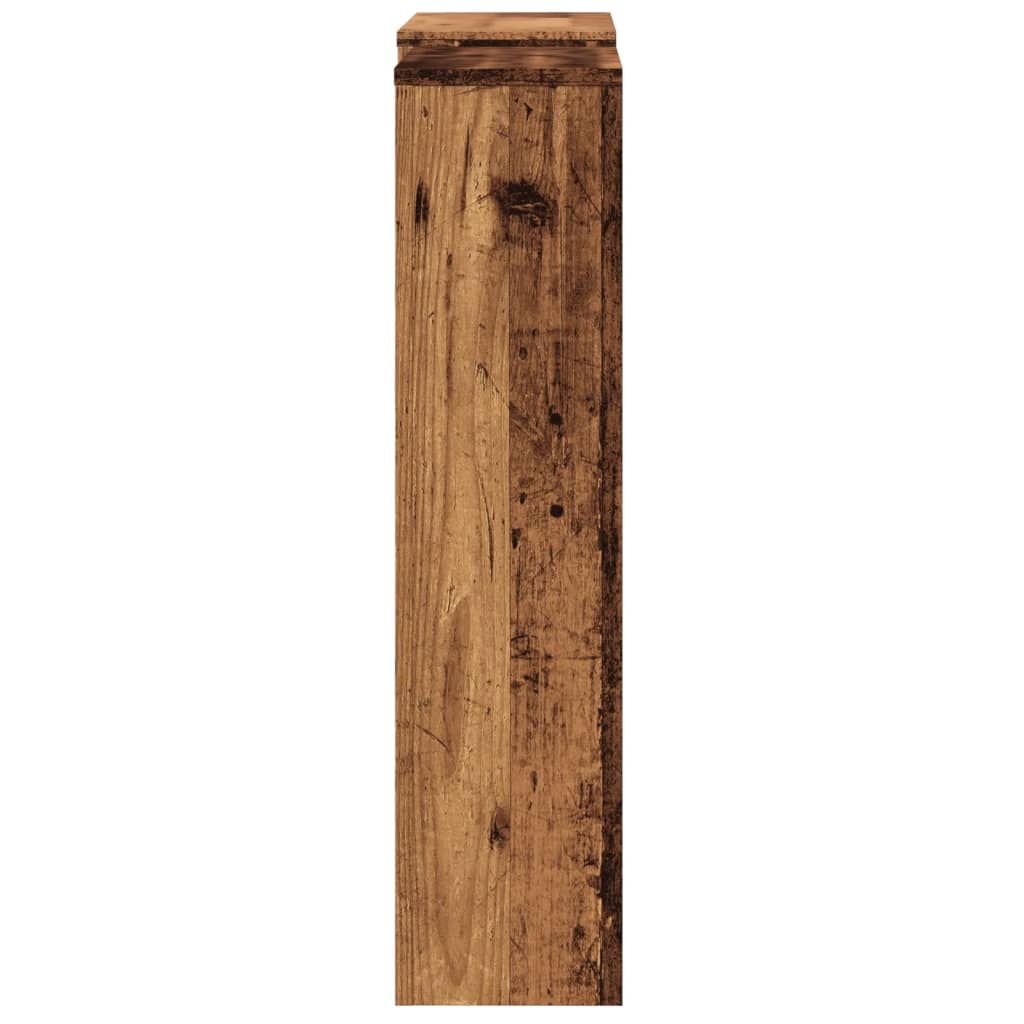 vidaXL Radiator Cover Old Wood 205 x 21.5 x 83.5 cm Engineered Wood 4