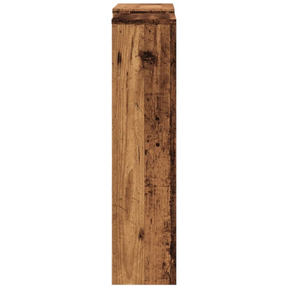 vidaXL Radiator Cover Old Wood 205 x 21.5 x 83.5 cm Engineered Wood 4