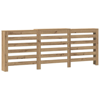 vidaXL Radiator Cover Oak 205 x 21.5 x 83.5 cm Engineered Wood 2