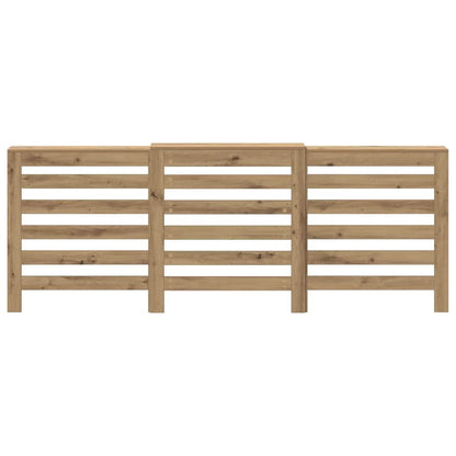 vidaXL Radiator Cover Oak 205 x 21.5 x 83.5 cm Engineered Wood 3