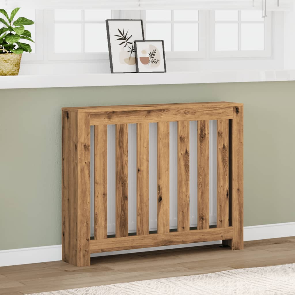 vidaXL Radiator Cover Oak Engineered Wood 1