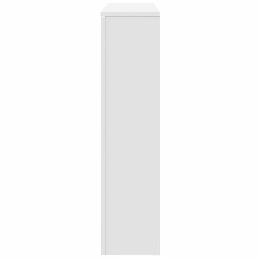 vidaXL Radiator Cover White 149 x 20 x 82 cm Engineered Wood 5