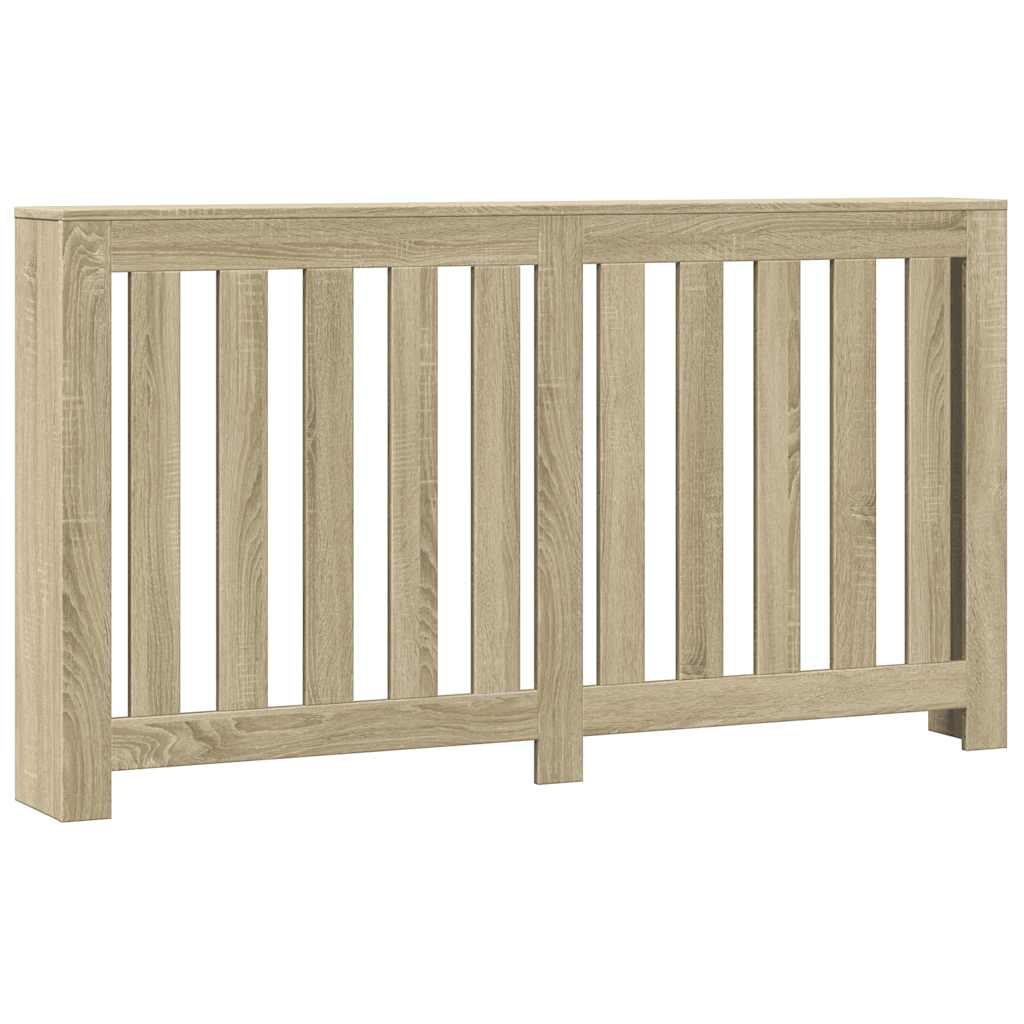 Radiator Cover 149x20x82 cm Engineered Wood Depth 20 cm Vertical slats Width 149 cm Sonoma oak