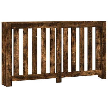 vidaXL Radiator Cover Smoked Oak 149 x 20 x 82 cm Engineered Wood 2