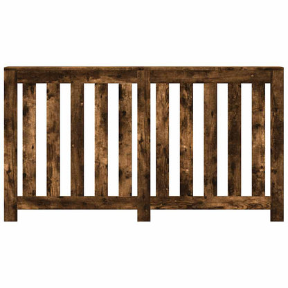 vidaXL Radiator Cover Smoked Oak 149 x 20 x 82 cm Engineered Wood 3