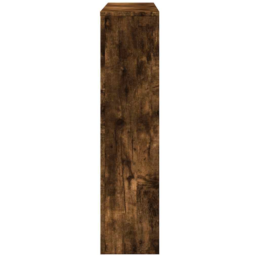vidaXL Radiator Cover Smoked Oak 149 x 20 x 82 cm Engineered Wood 5