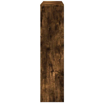 vidaXL Radiator Cover Smoked Oak 149 x 20 x 82 cm Engineered Wood 5
