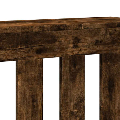 vidaXL Radiator Cover Smoked Oak 149 x 20 x 82 cm Engineered Wood 6