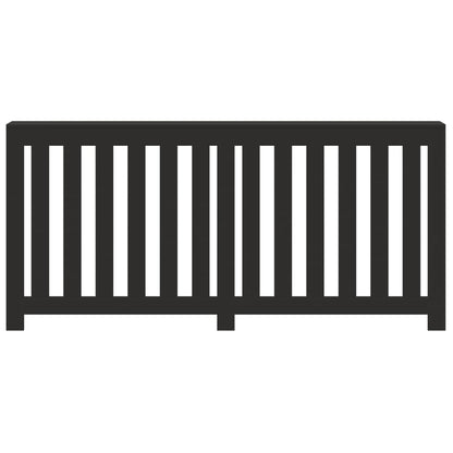 vidaXL Radiator Cover Black 175 x 20 x 82 cm Engineered Wood 3