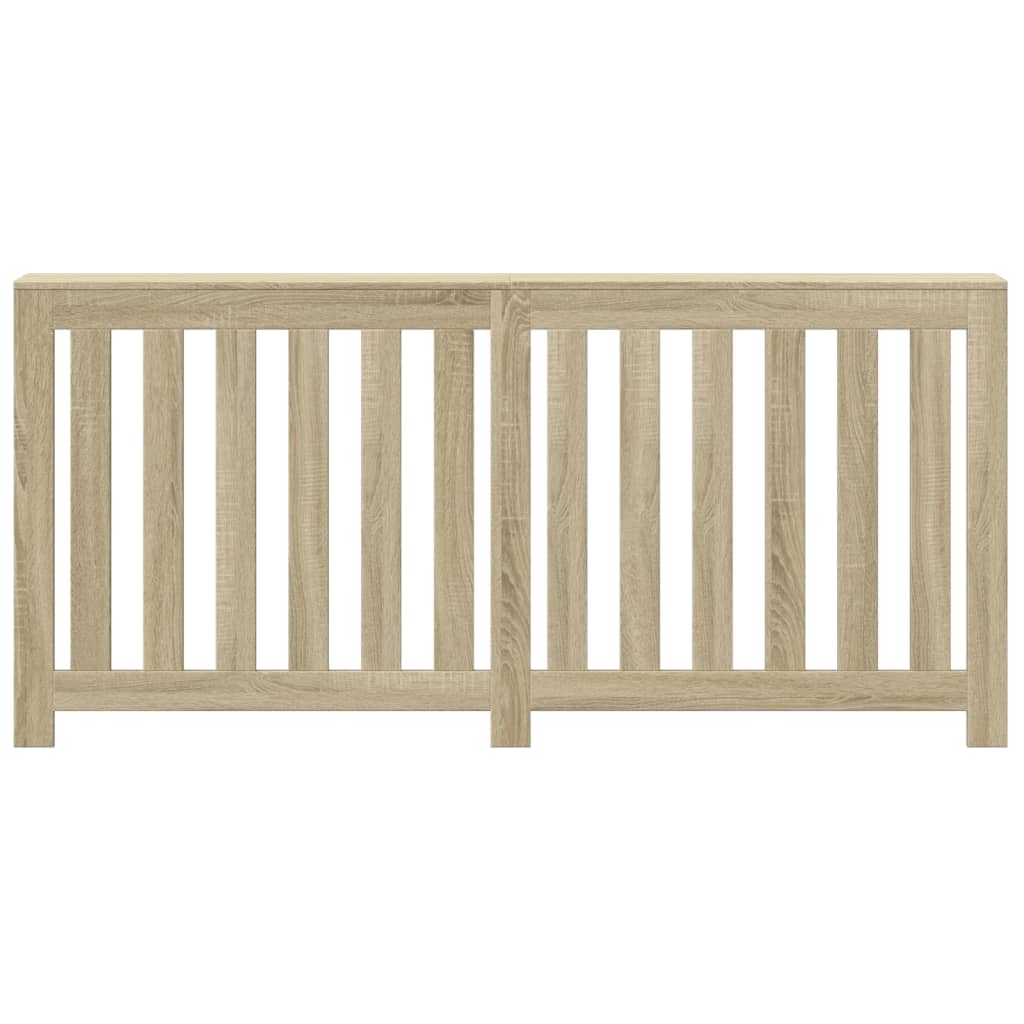 vidaXL Radiator Cover Sonoma Oak 175 x 20 x 82 cm Engineered Wood 3