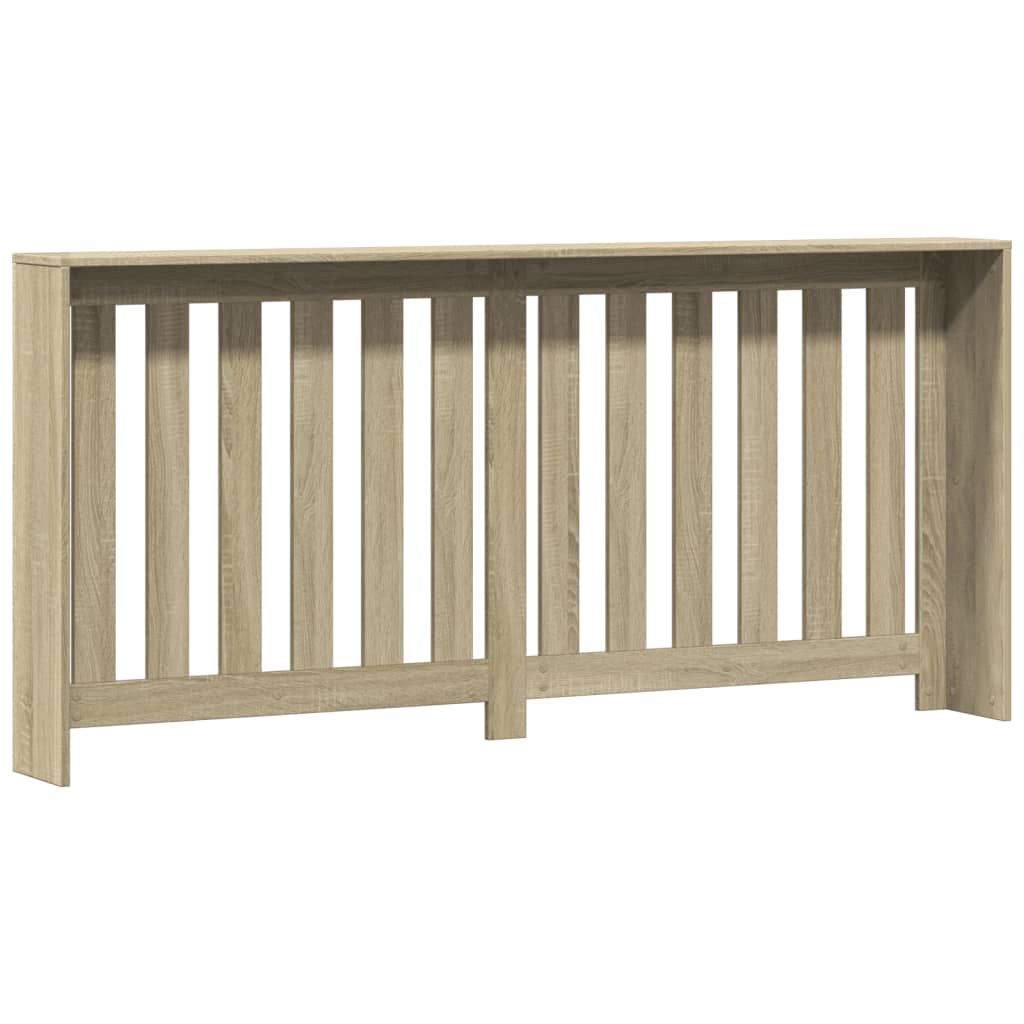 vidaXL Radiator Cover Sonoma Oak 175 x 20 x 82 cm Engineered Wood 4