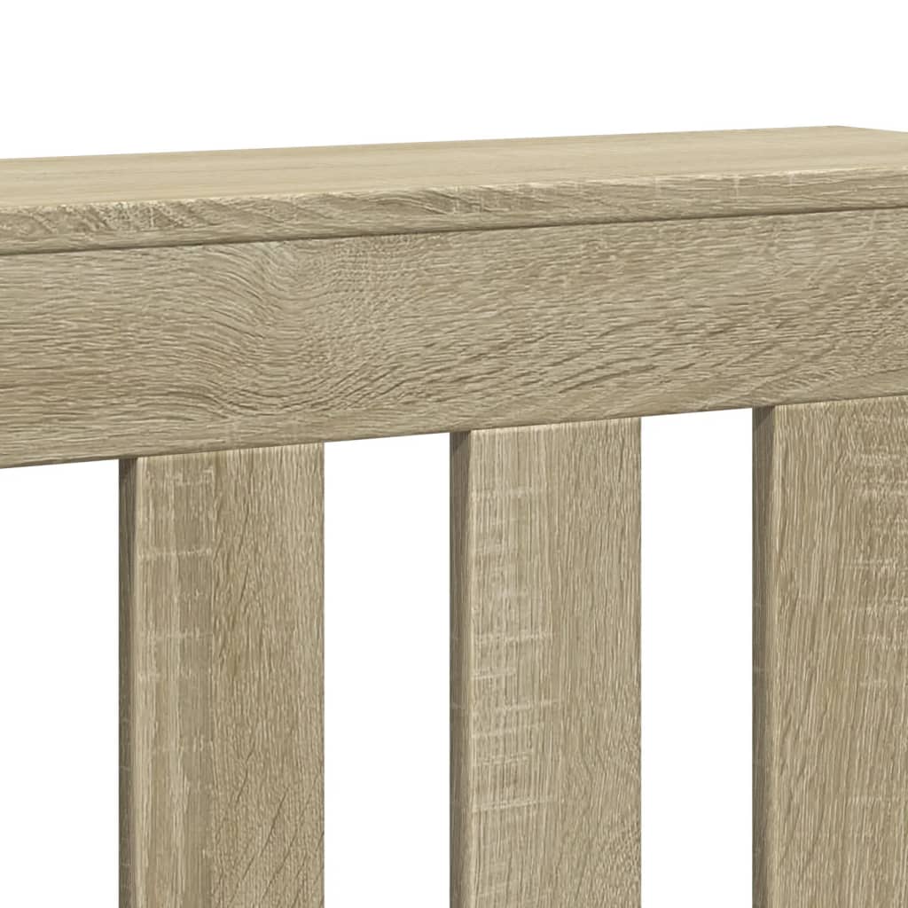 vidaXL Radiator Cover Sonoma Oak 175 x 20 x 82 cm Engineered Wood 6