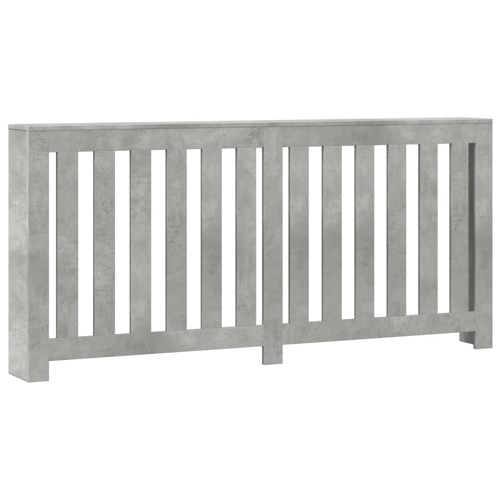 vidaXL Radiator Cover Concrete Grey 175 x 20 x 82 cm Engineered Wood 2