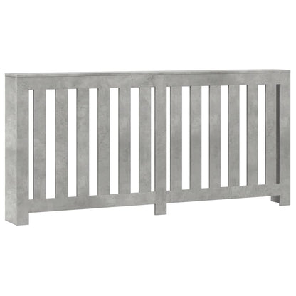 vidaXL Radiator Cover Concrete Grey 175 x 20 x 82 cm Engineered Wood 2