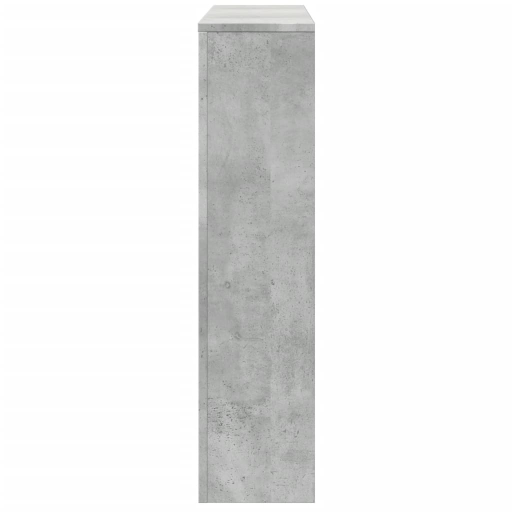 vidaXL Radiator Cover Concrete Grey 175 x 20 x 82 cm Engineered Wood 5