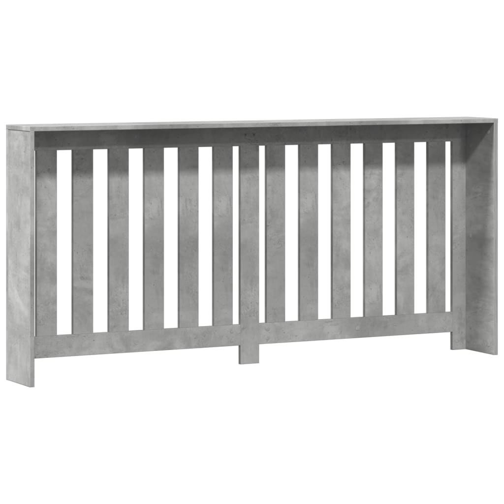 vidaXL Radiator Cover Concrete Grey 175 x 20 x 82 cm Engineered Wood 4