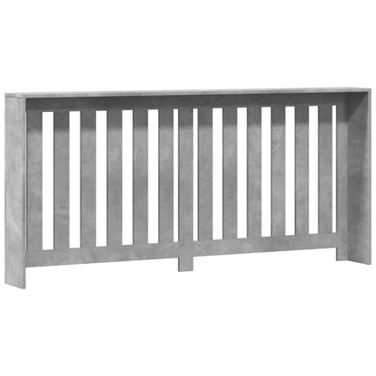 vidaXL Radiator Cover Concrete Grey 175 x 20 x 82 cm Engineered Wood 4